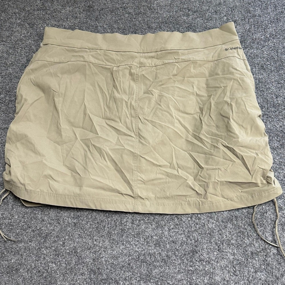 Columbia Skort Womens XXL Beige Active Hiking Stretch Cinch Sides Outdoor Skirt
